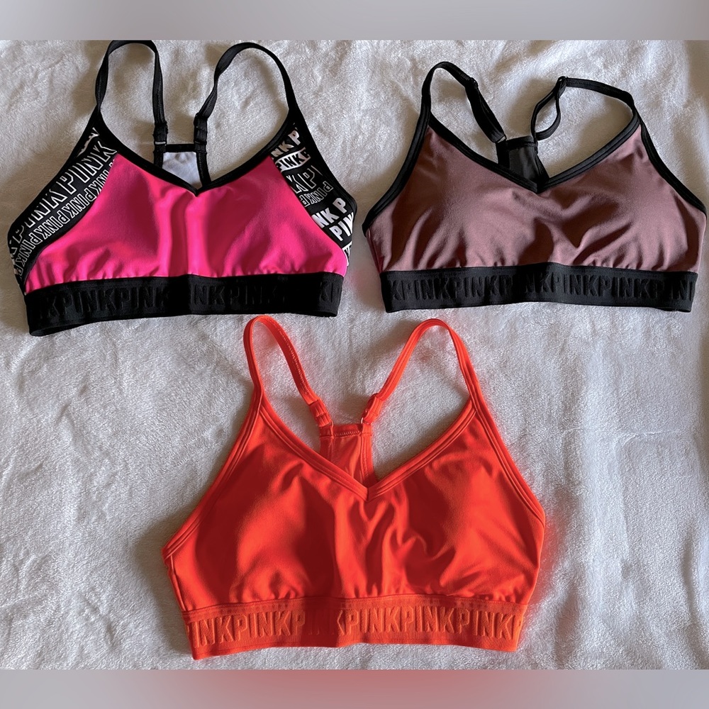 Pink sports bra All size small. Excellent used condition.